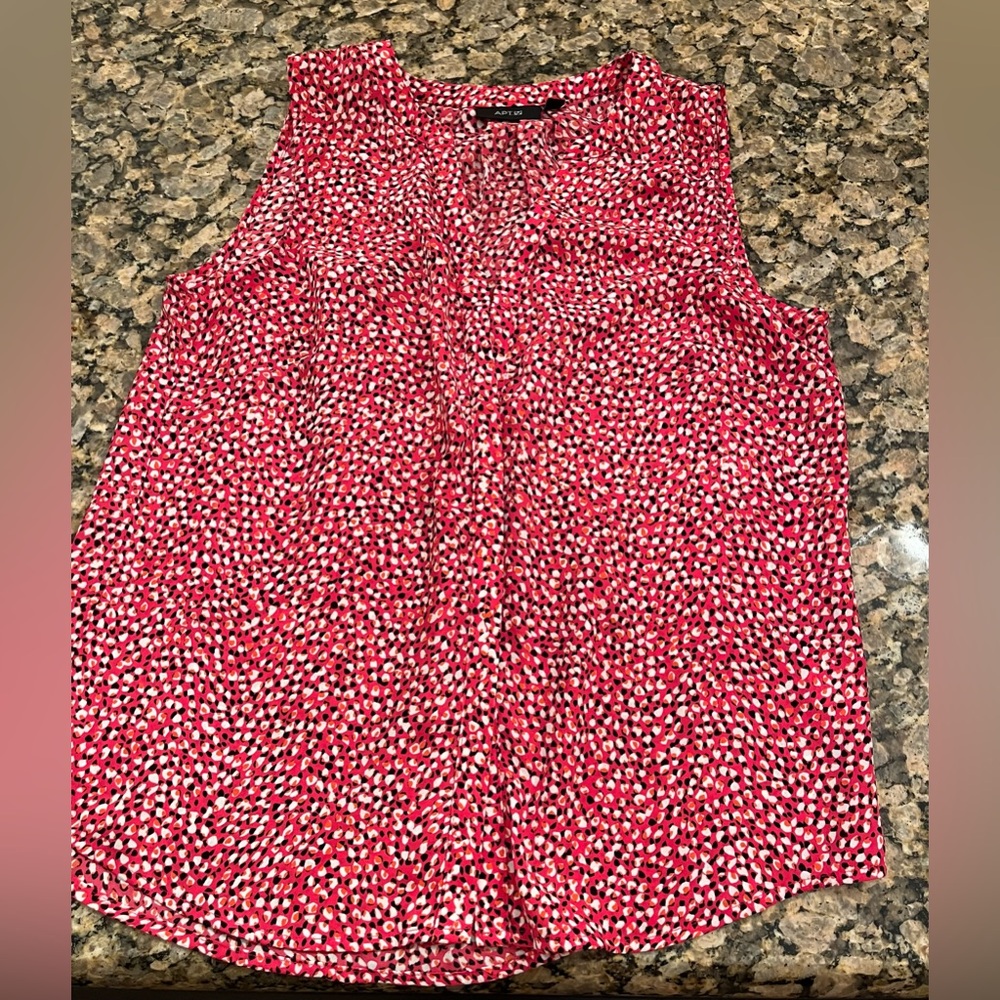 Button Up Sleeveless Shirt